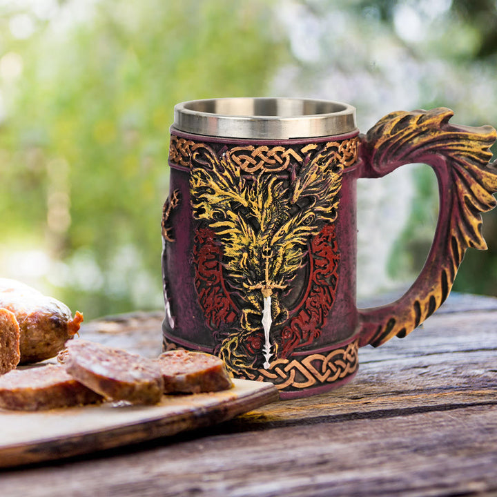 WorldNorse Dragon Flame Blade Tasse