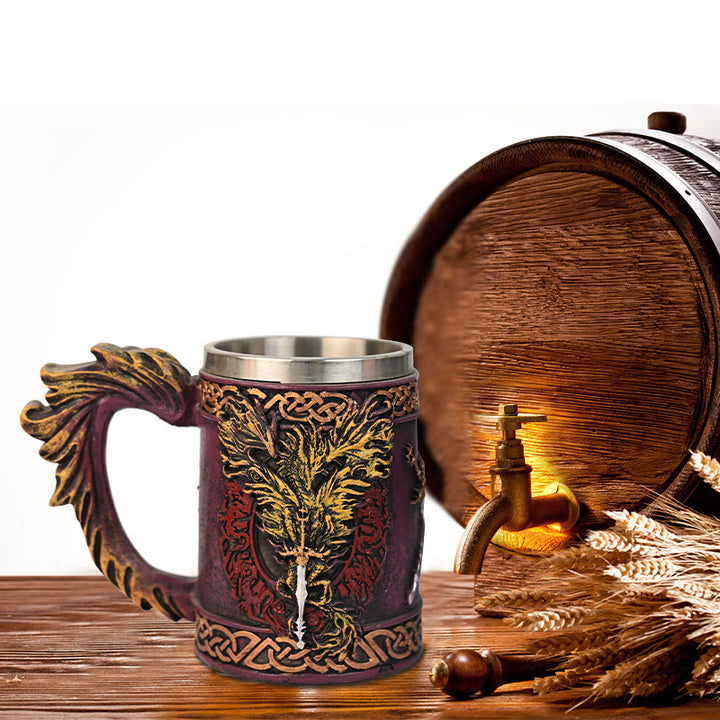 WorldNorse Dragon Flame Blade Tasse