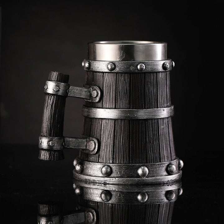 WorldNorse Traditioneller Wikinger-Holzbecher