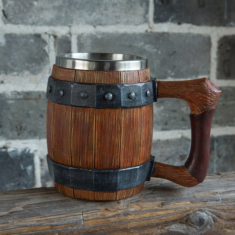 WorldNorse Viking Holz Bierkrug
