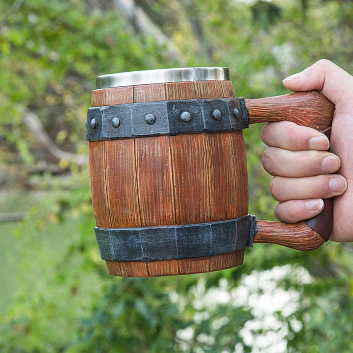 WorldNorse Viking Holz Bierkrug