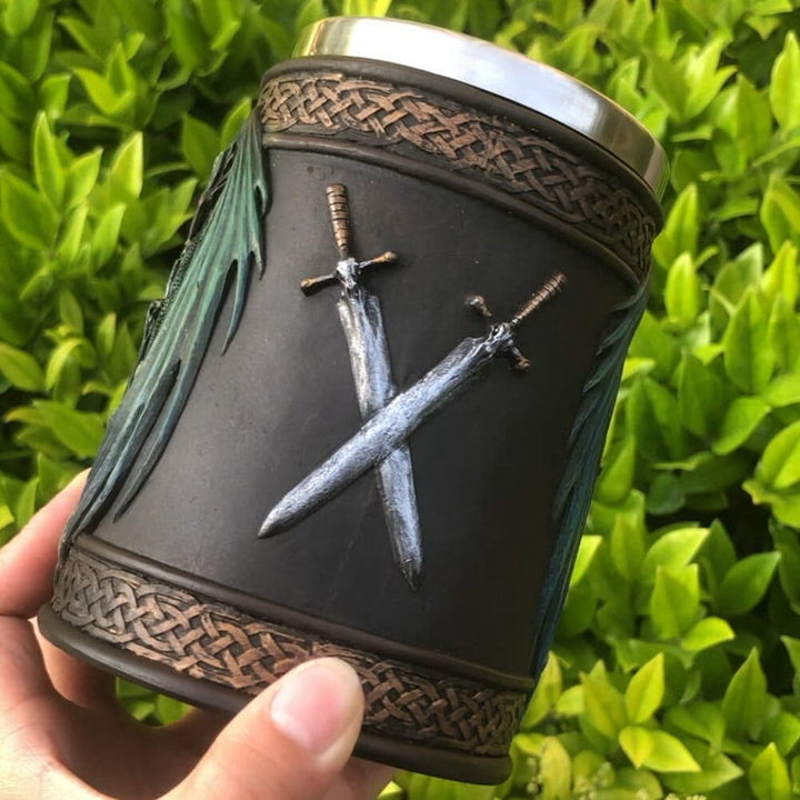 WorldNordischer Wikinger-Schwertdrache-Becher