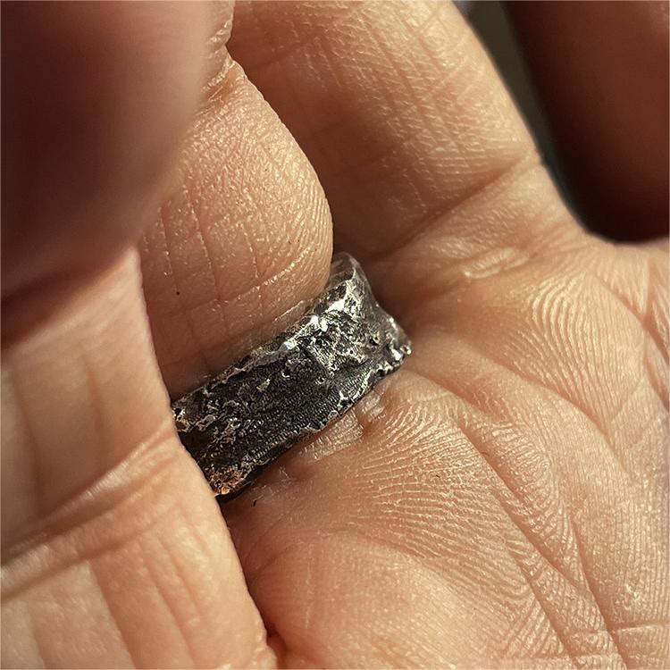 WorldNorse Hartstein Rauer Nomadenring - image 4