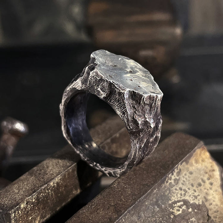 WorldNorse Hartstein Rauer Nomadenring - image 3