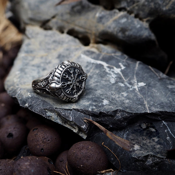 WorldNordischer Helm der Ehrfurcht Mythologie Ring