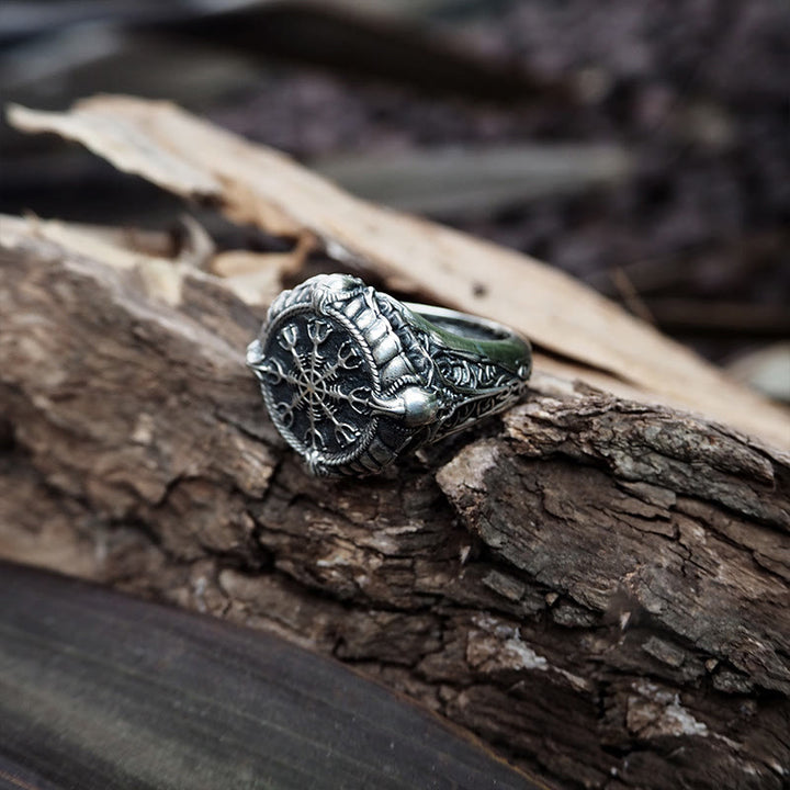 WorldNordischer Helm der Ehrfurcht Mythologie Ring