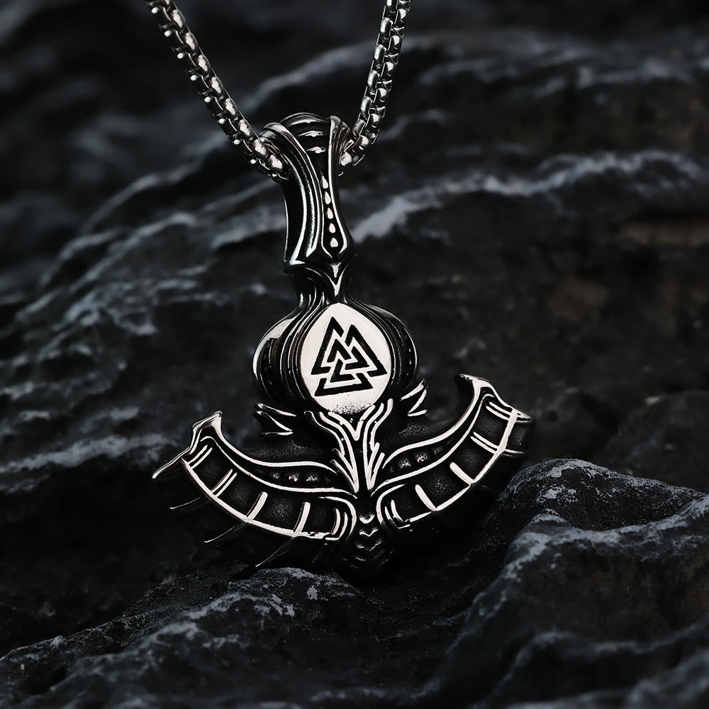 WorldNorse Valknut Anker Wikinger Halskette