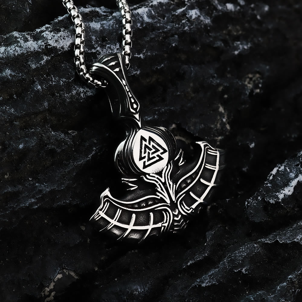 WorldNorse Valknut Anker Wikinger Halskette