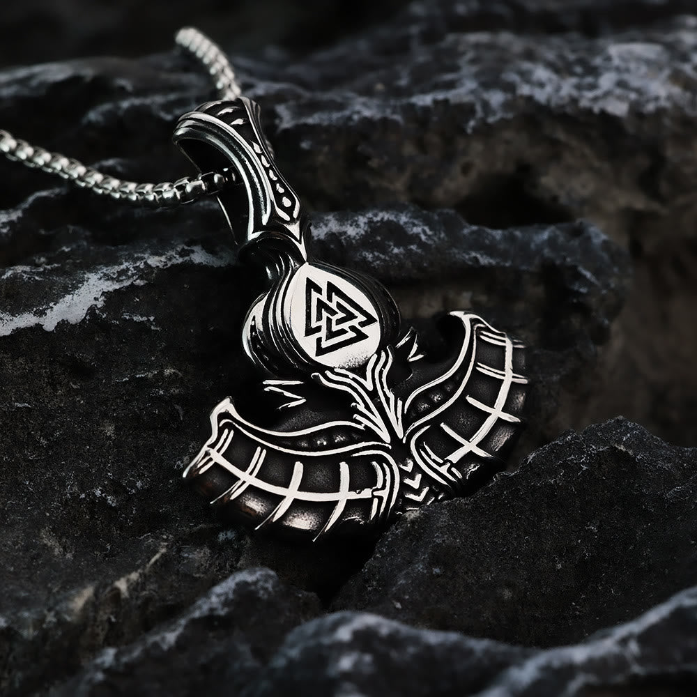 WorldNorse Valknut Anker Wikinger Halskette