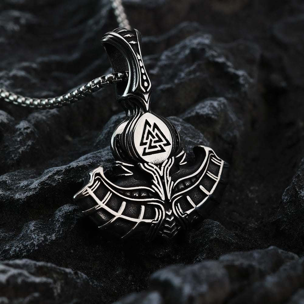 WorldNorse Valknut Anker Wikinger Halskette