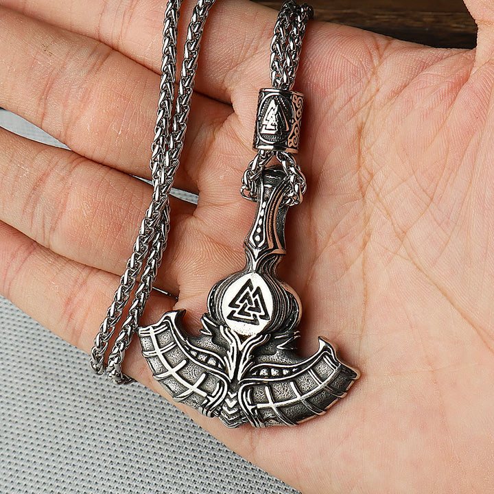 WorldNorse Valknut Anker Wikinger Halskette