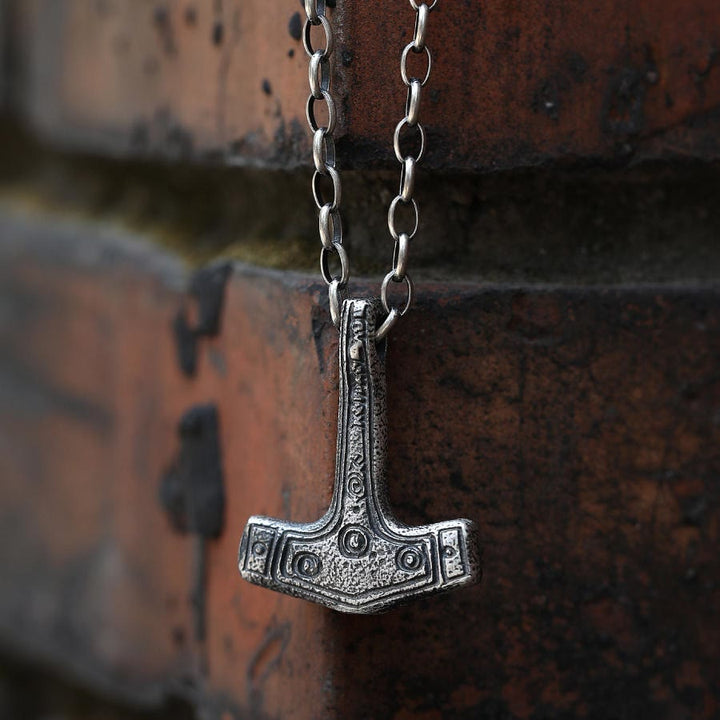 WorldNorse 999 Sterling Silber Mjölnir Halskette