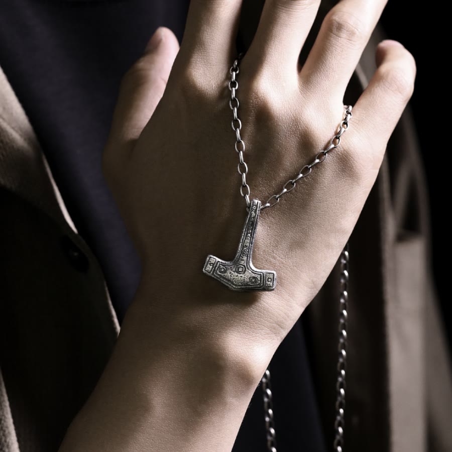 WorldNorse 999 Sterling Silber Mjölnir Halskette