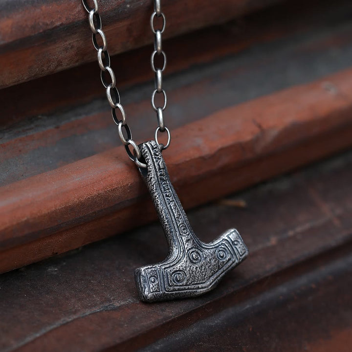WorldNorse 999 Sterling Silber Mjölnir Halskette