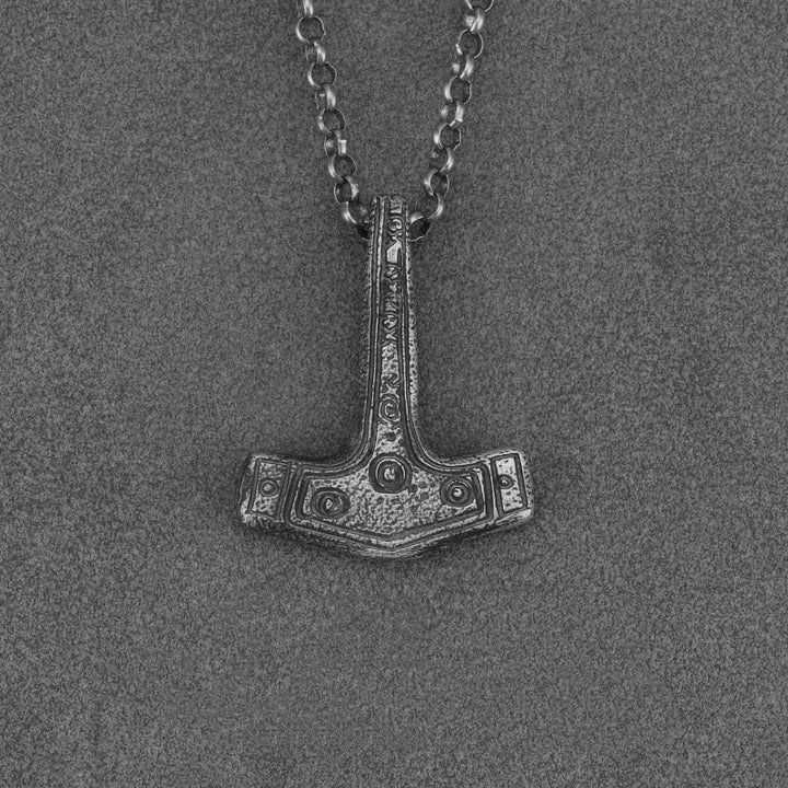 WorldNorse 999 Sterling Silber Mjölnir Halskette