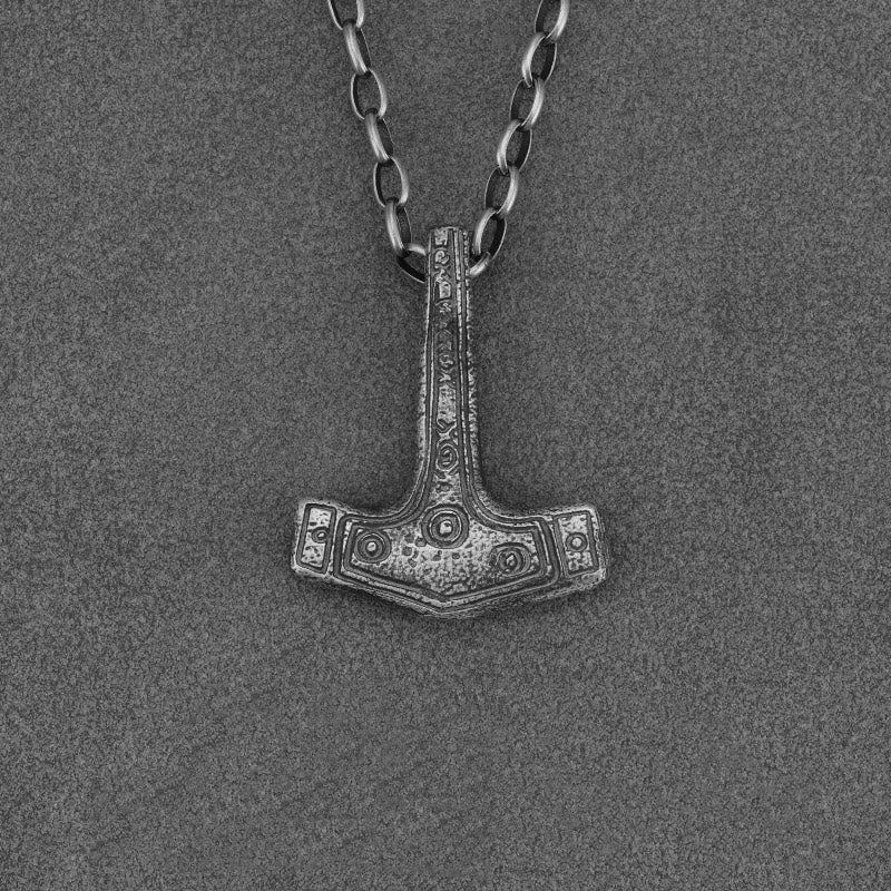 WorldNorse 999 Sterling Silber Mjölnir Halskette
