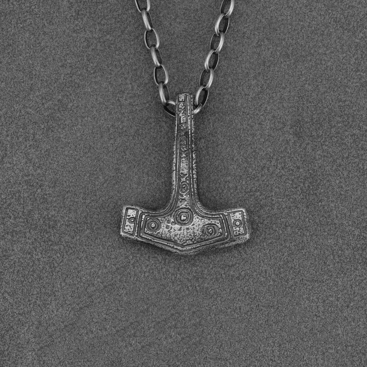 WorldNorse 999 Sterling Silber Mjölnir Halskette