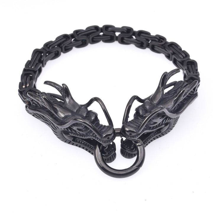 WorldNorse Armband mit zweiköpfigem Drachen aus der nordischen Mythologie