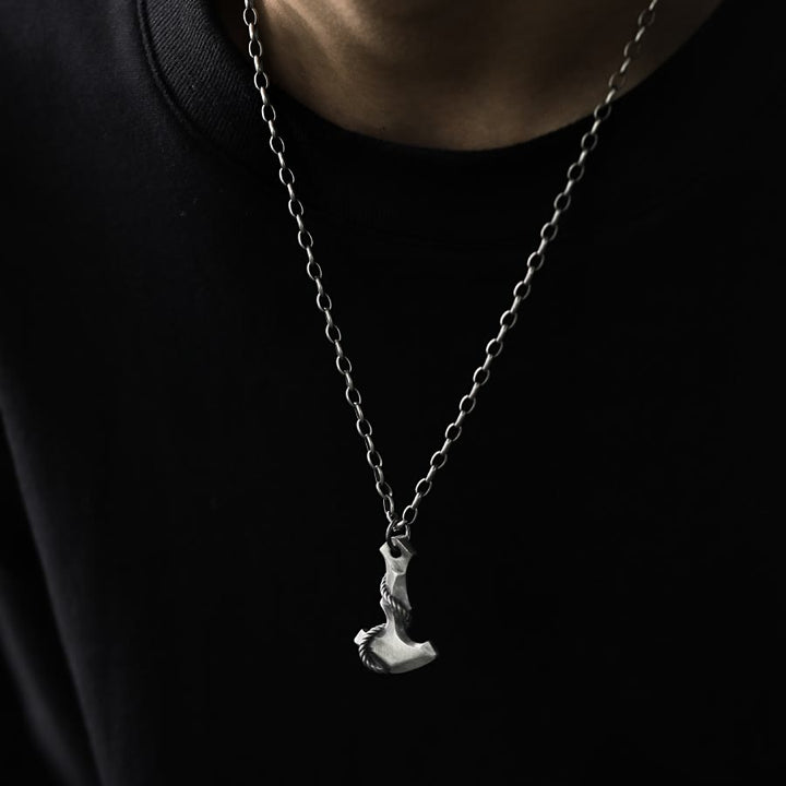 WorldNorse 999 Sterling Silber Anker Halskette