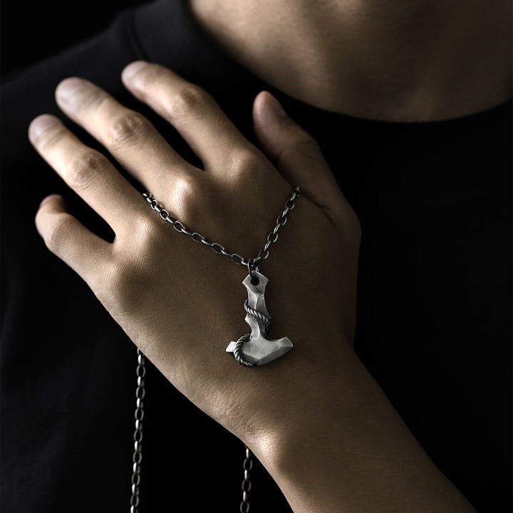 WorldNorse 999 Sterling Silber Anker Halskette