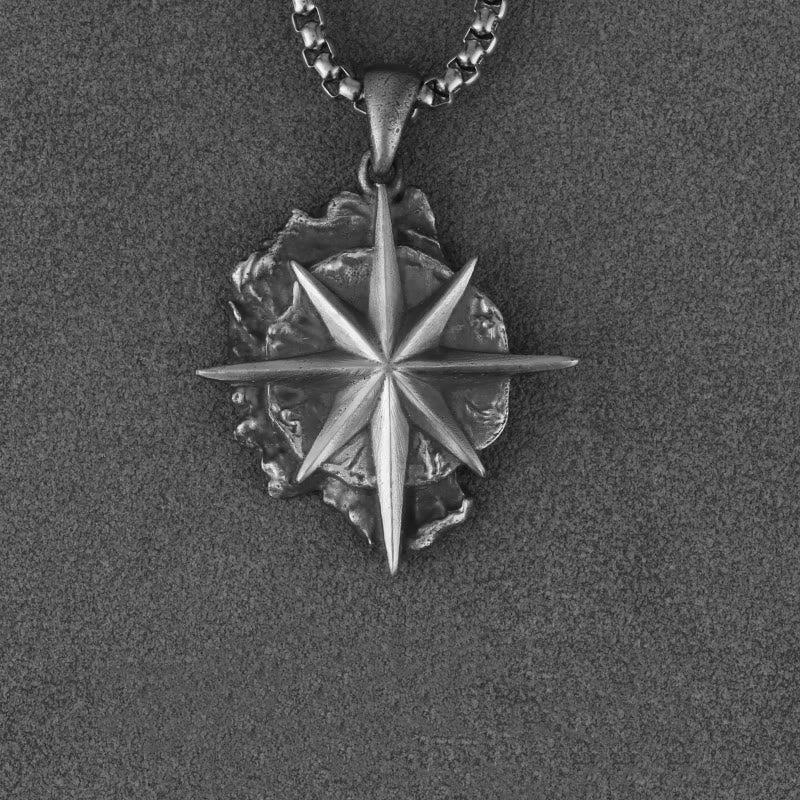 WorldNorse Polaris-Halskette aus 999er Sterlingsilber