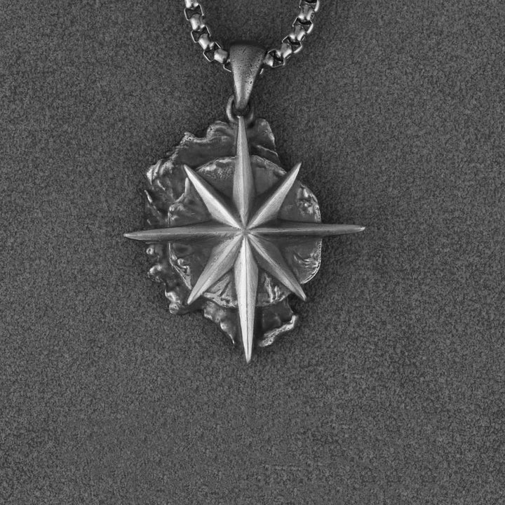 WorldNorse Polaris-Halskette aus 999er Sterlingsilber