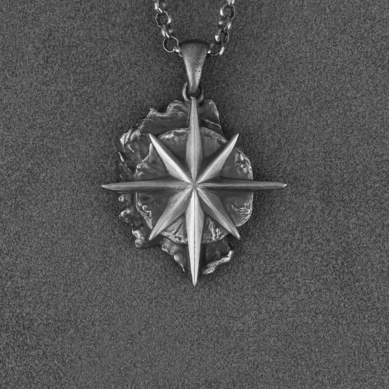 WorldNorse Polaris-Halskette aus 999er Sterlingsilber