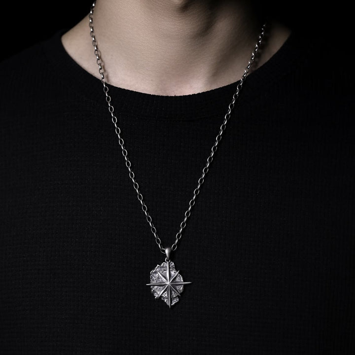 WorldNorse Polaris-Halskette aus 999er Sterlingsilber