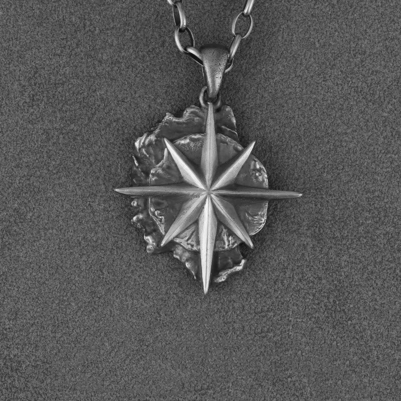 WorldNorse Polaris-Halskette aus 999er Sterlingsilber