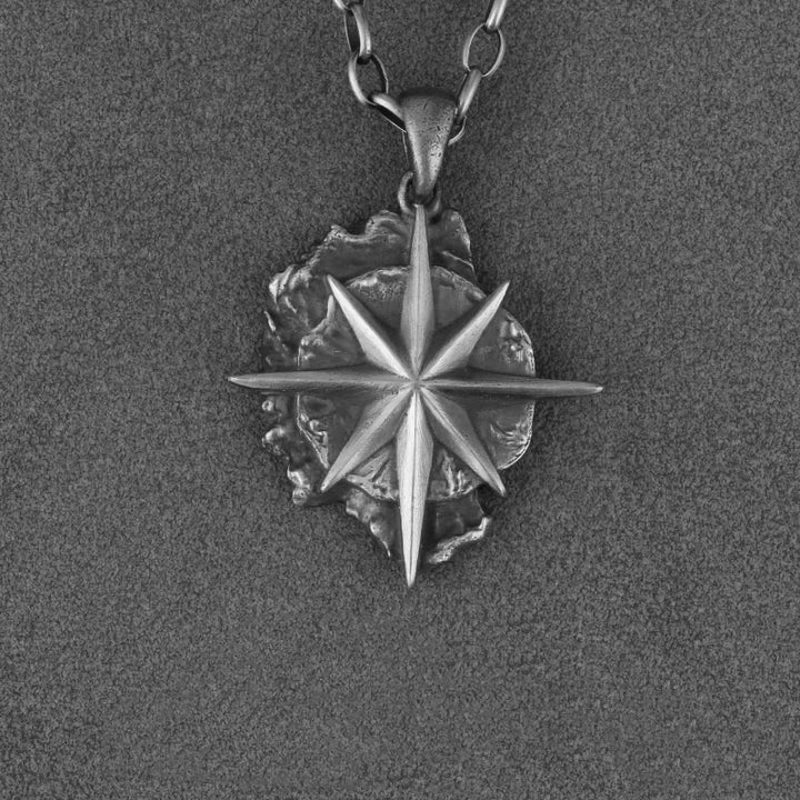 WorldNorse Polaris-Halskette aus 999er Sterlingsilber