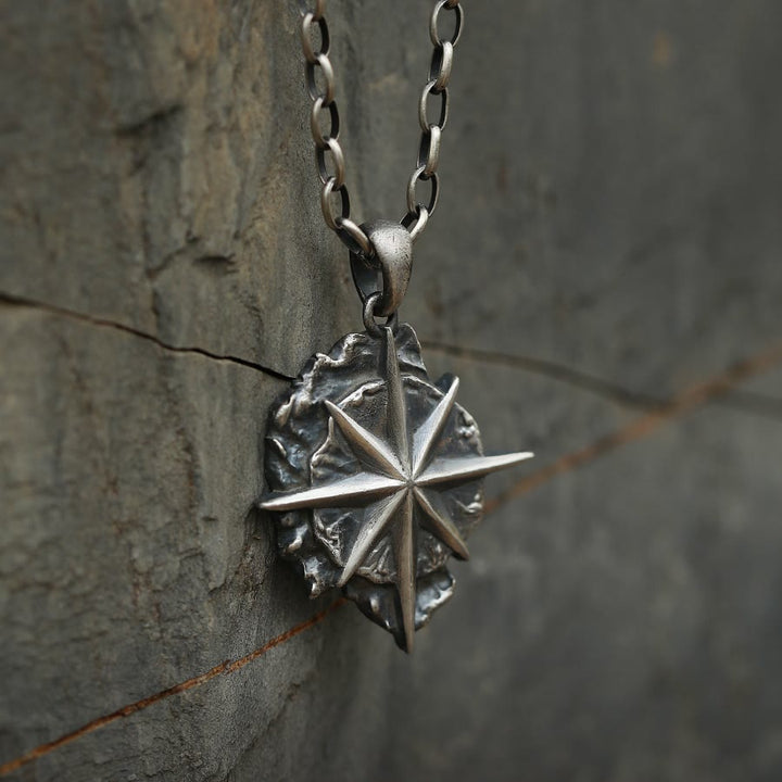 WorldNorse Polaris-Halskette aus 999er Sterlingsilber