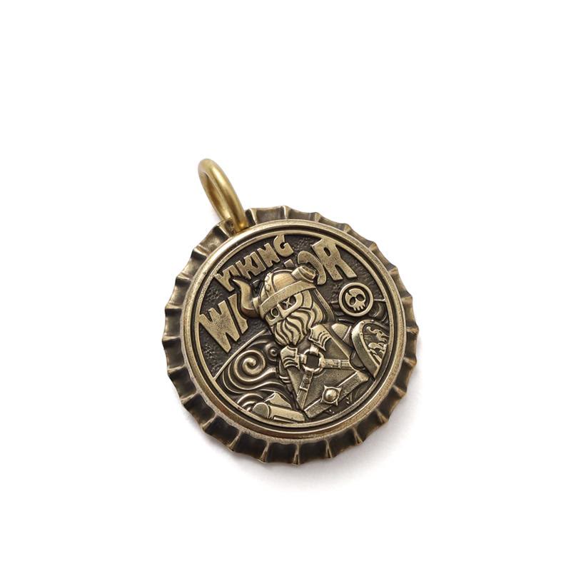 WorldNorse Halskette aus 925er Sterlingsilber mit Kronkorken