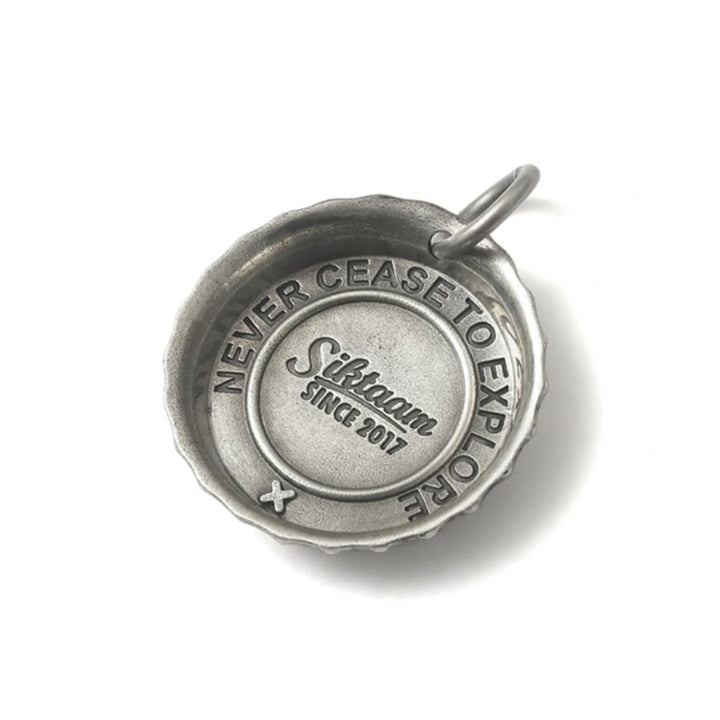 WorldNorse Halskette aus 925er Sterlingsilber mit Kronkorken