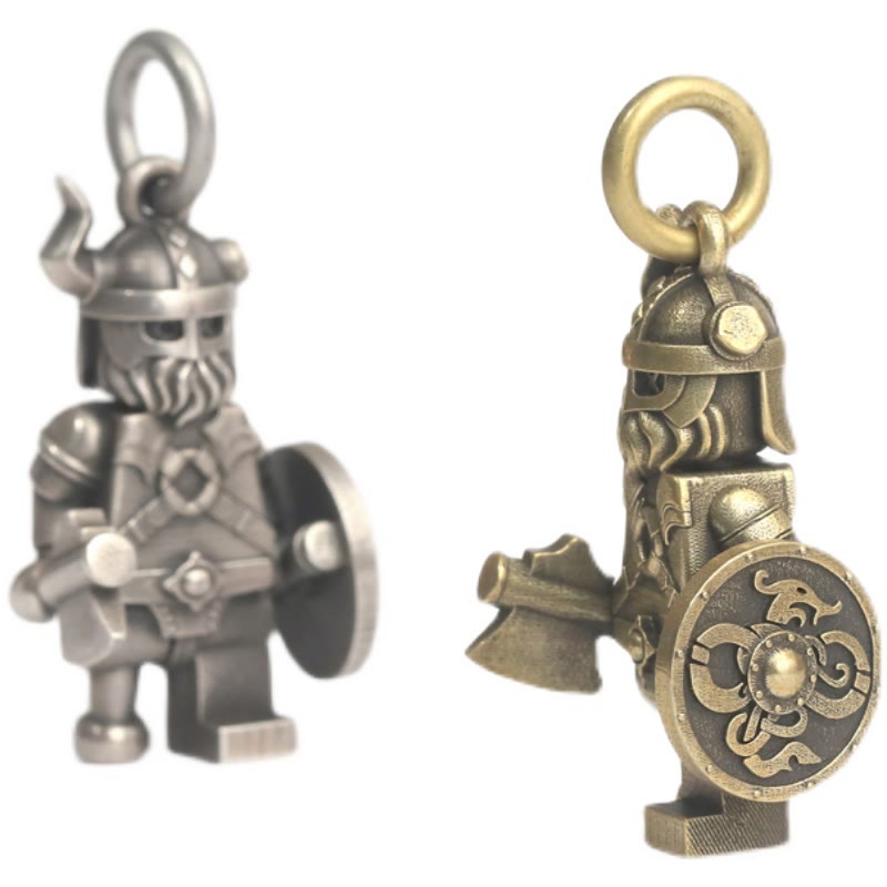 WorldNorse Halskette aus 925er Sterlingsilber mit Wikinger-Krieger