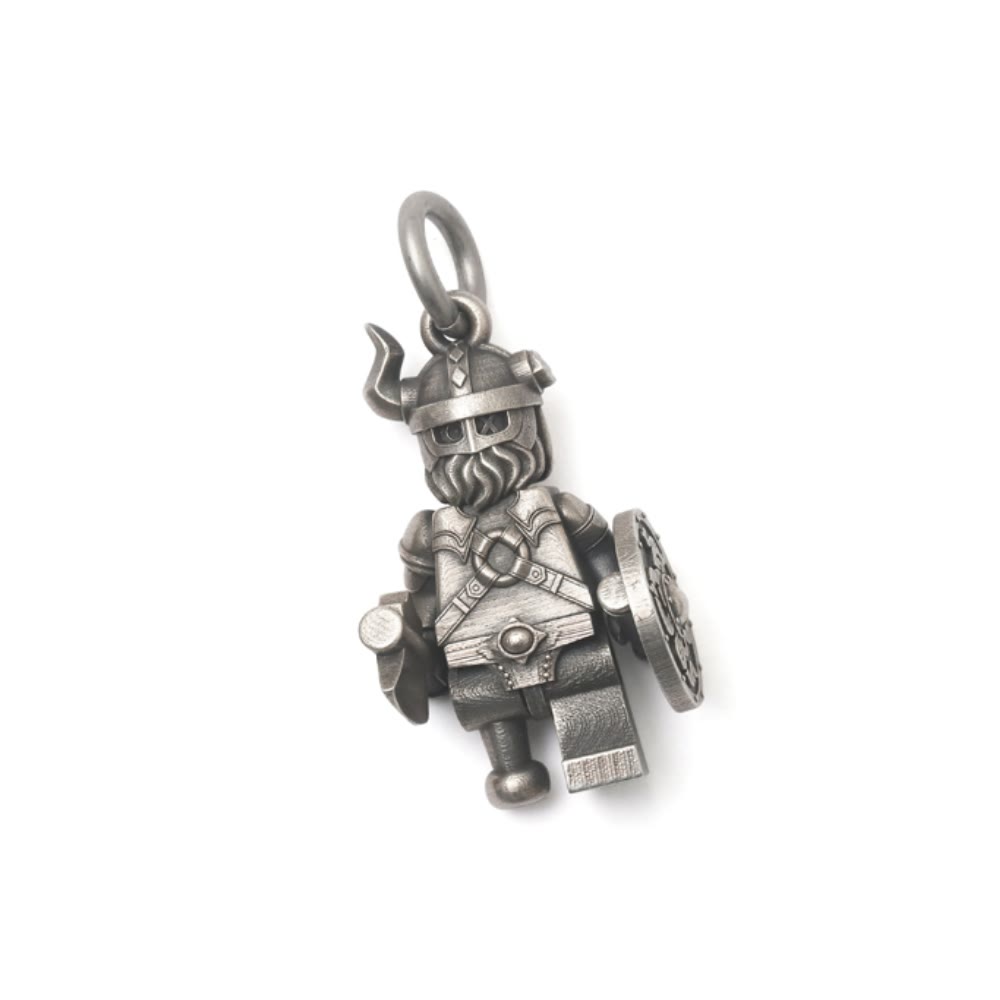 WorldNorse Halskette aus 925er Sterlingsilber mit Wikinger-Krieger