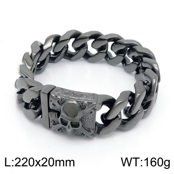 WorldNorse – Kubanisches Armband mit Totenkopfverschluss