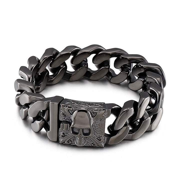 WorldNorse – Kubanisches Armband mit Totenkopfverschluss