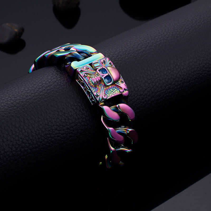 WorldNorse – Kubanisches Armband mit Totenkopfverschluss