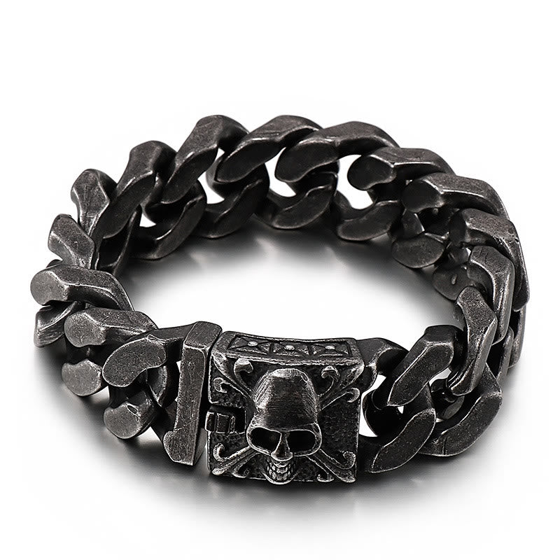 WorldNorse – Kubanisches Armband mit Totenkopfverschluss