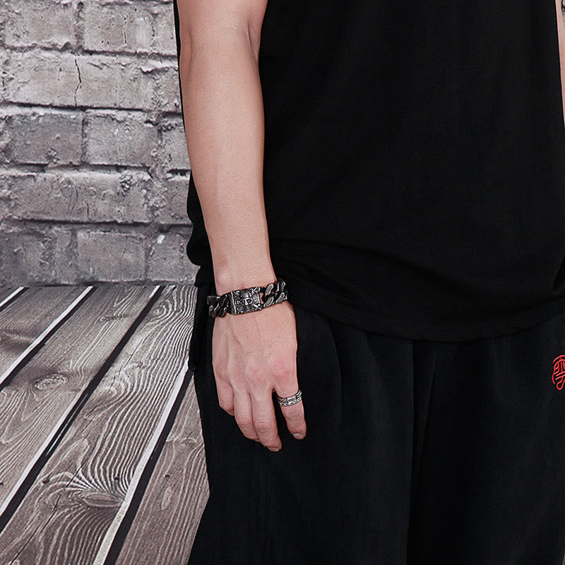 WorldNorse – Kubanisches Armband mit Totenkopfverschluss