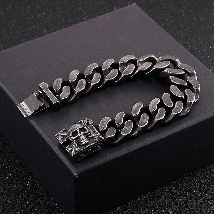WorldNorse – Kubanisches Armband mit Totenkopfverschluss