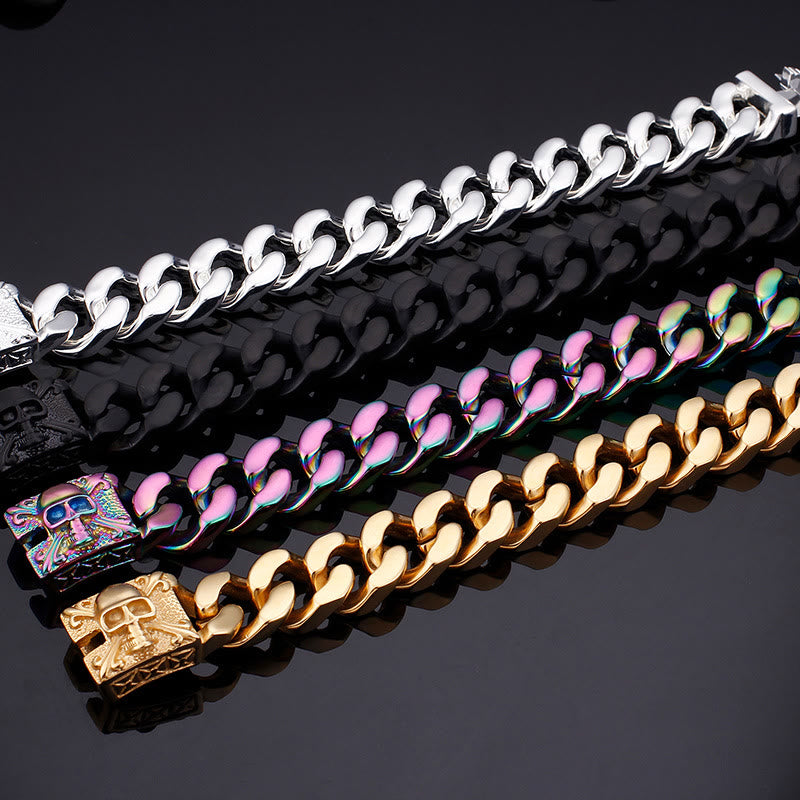 WorldNorse – Kubanisches Armband mit Totenkopfverschluss