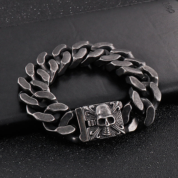 WorldNorse – Kubanisches Armband mit Totenkopfverschluss