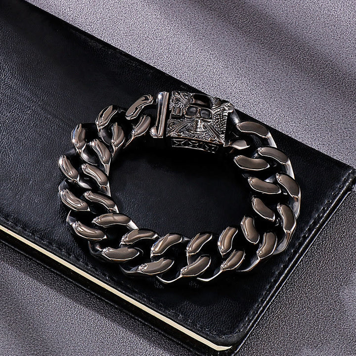 WorldNorse – Kubanisches Armband mit Totenkopfverschluss