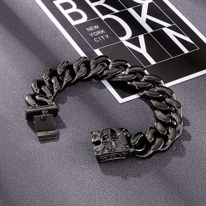WorldNorse – Kubanisches Armband mit Totenkopfverschluss