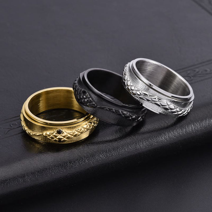 WorldNorse Drehbarer Schlangenring