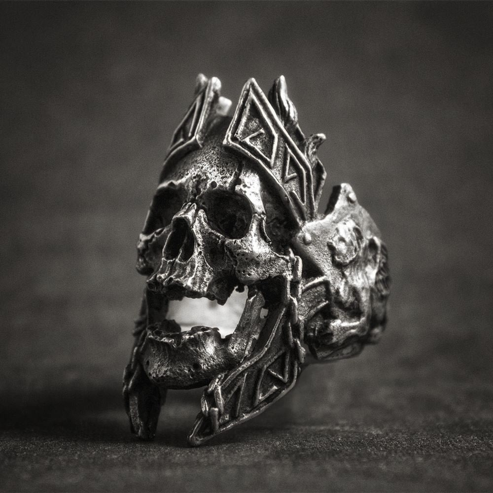 WorldNordischer Gott des Krieges Ares Totenkopfring