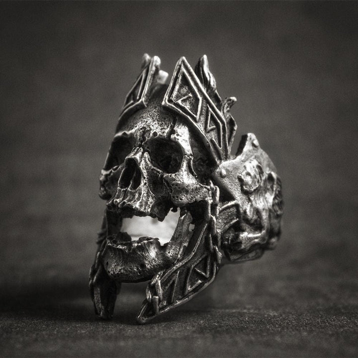 WorldNordischer Gott des Krieges Ares Totenkopfring
