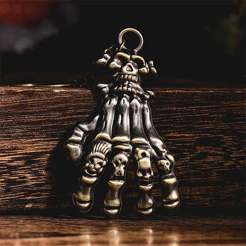 WorldNorse Totenkopf Geisterkopf Totenkopf Klaue Hand Schlüsselanhänger - image 3