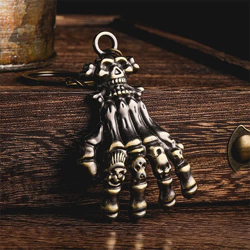 WorldNorse Totenkopf Geisterkopf Totenkopf Klaue Hand Schlüsselanhänger - image 2